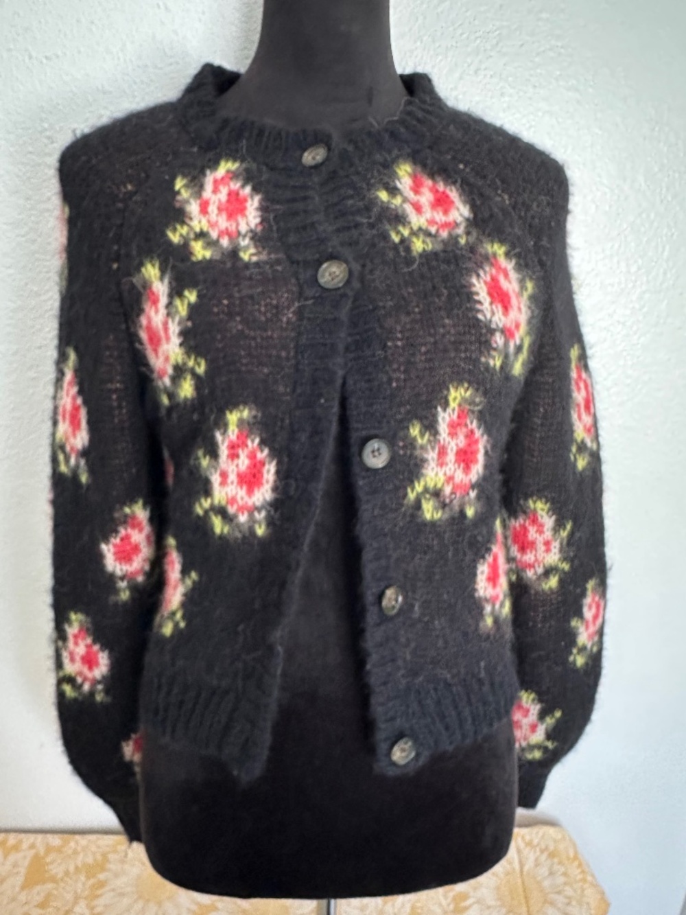 The Great- Black Heirloom Carousel Cardigan. Like new - Picture 2 of 9